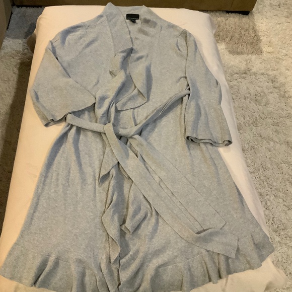 Cynthia Rowley Grey Sz L Bathrobe - Picture 1 of 6